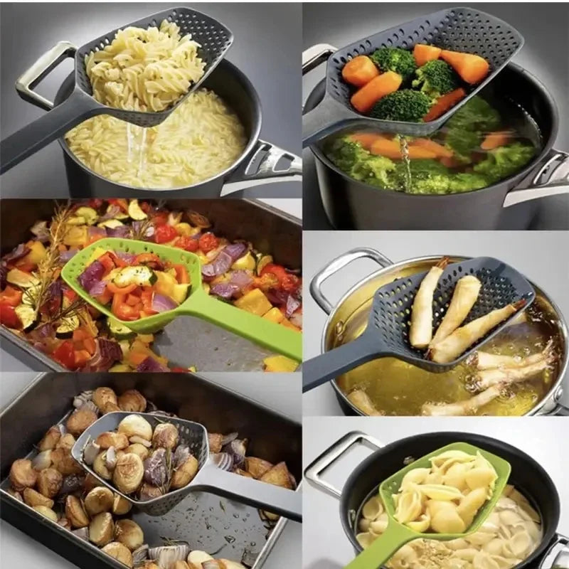 Slotted Spatula Strainer Spoon | Kitchen Colander Tool