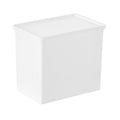 Large Stackable Storage Bins with Lids – White Plastic Organizer