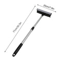 2-in-1 Retractable Window Squeegee & Cleaning Brush Window Squeegee Brush Nixie Black