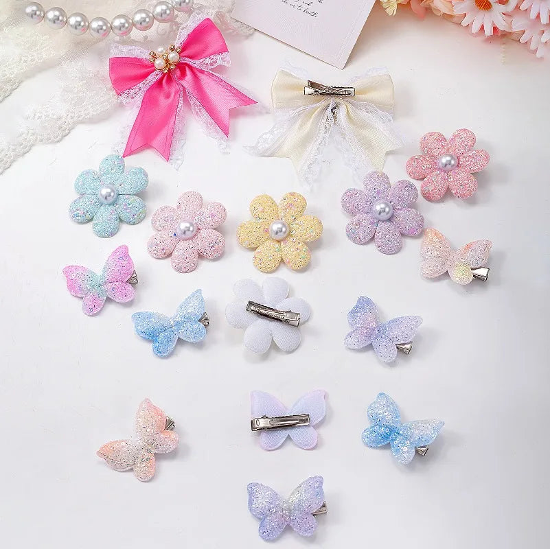 177-Piece Kids Hair Accessories Set – Colorful Bows & Clips Kids Hair Accessories Nixie