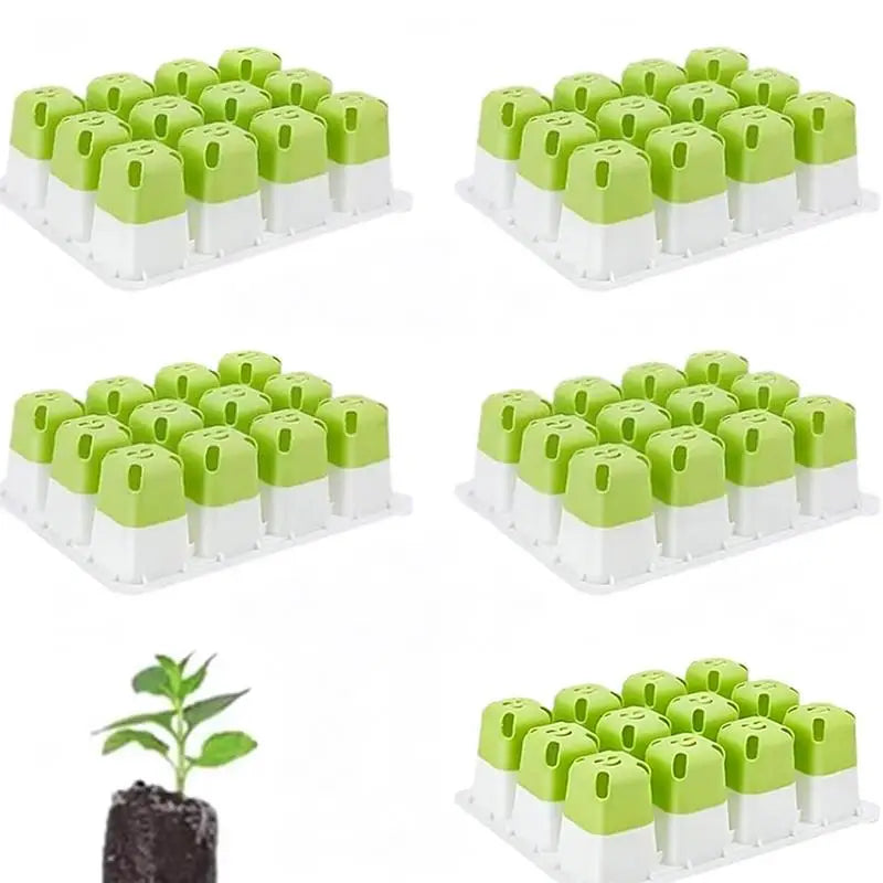 Seed Starter Tray Mini Greenhouse Kit with Humidity Dome Seed Starter Kit Nixie 5pcs Seedling Cup