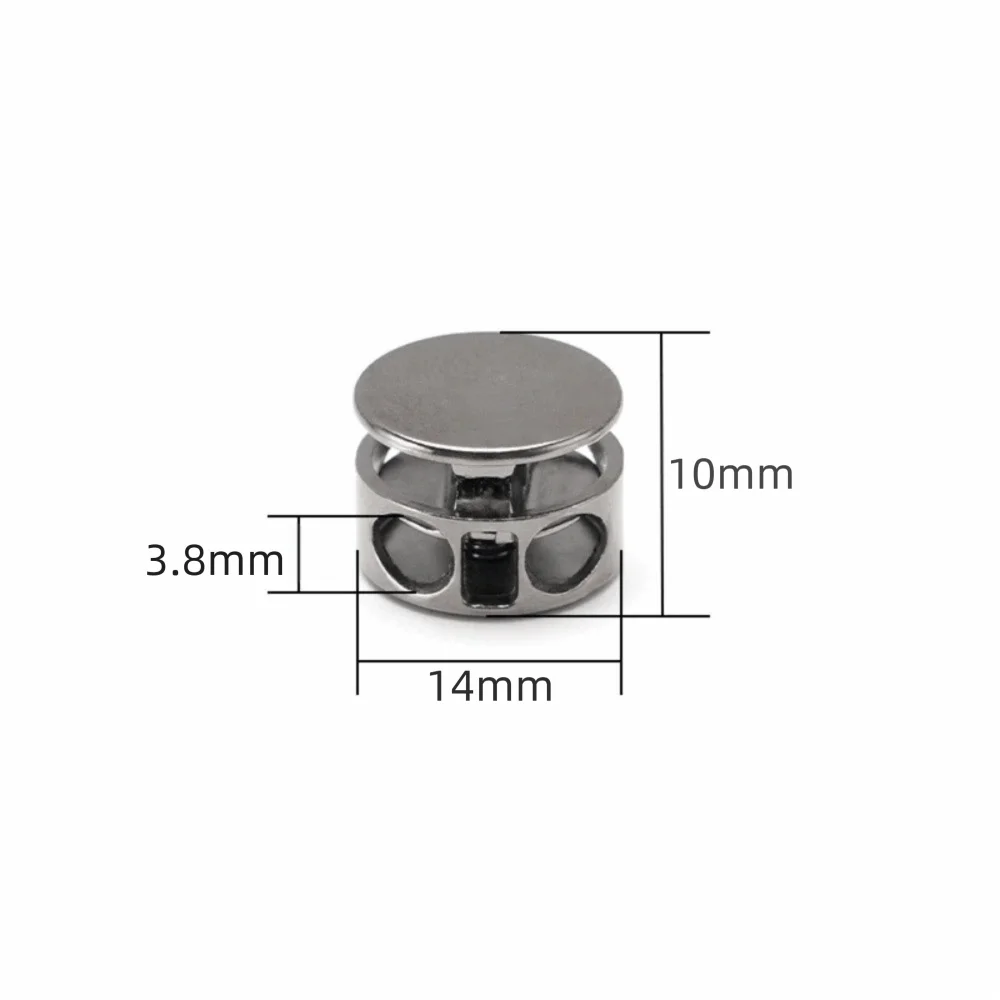 10pcs Alloy No-Tie Cord Locks Shoelace Buckles for Shoes & Coats Cord Lock Buckles Nixie