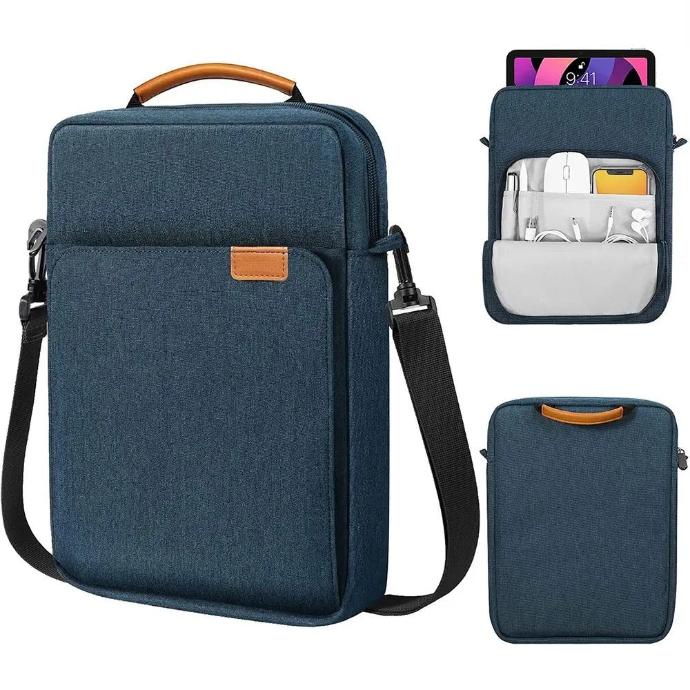 Tablet Laptop Sleeve Case 9–13.3" | Shoulder Strap & Storage Tablet Laptop Sleeve Nixie 9-11 inch-Navy Blue
