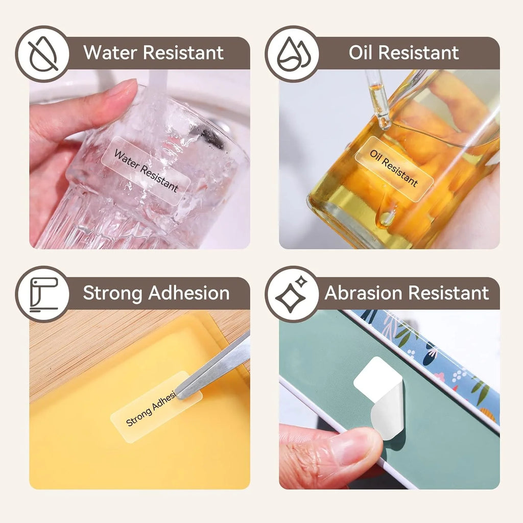 Niimbot Transparent Thermal Labels – D11 D110 D101 Waterproof Thermal Label Paper Nixie