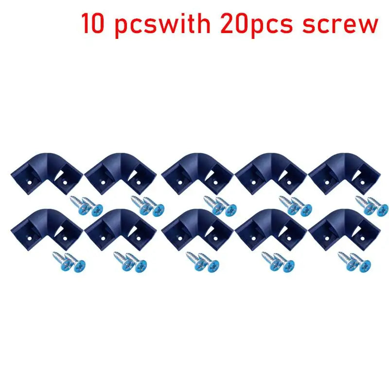 10Pcs 90° Corner Connectors for 16x16mm Aluminium Profile Corner Profile Connector Nixie 10pcs with screw