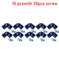 10Pcs 90° Corner Connectors for 16x16mm Aluminium Profile Corner Profile Connector Nixie 10pcs with screw