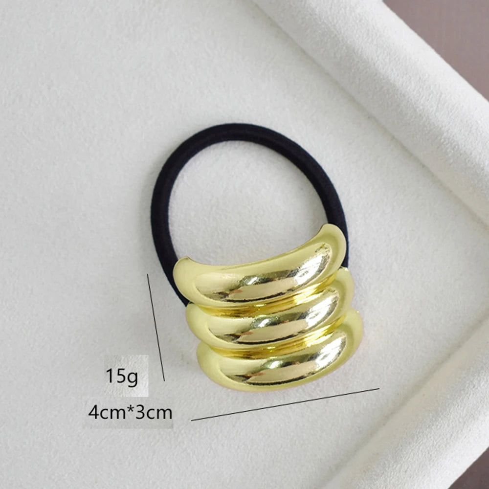 Metal Double-Layer Elastic Hair Bands & Scrunchies for Women Hair Scrunchies Nixie 7