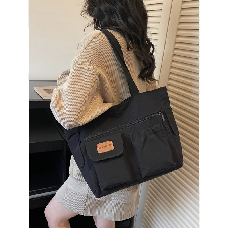 Nixie Large Nylon Tote Bag – Women's Casual Shoulder Bag Women's Tote Bag Nixie