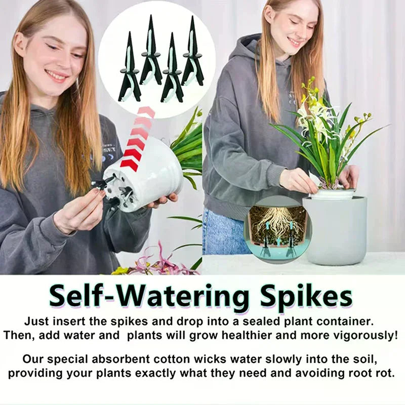 10-Pack Self-Watering Irrigation Spikes | Indoor & Outdoor Plants Plant Irrigation Spikes Nixie