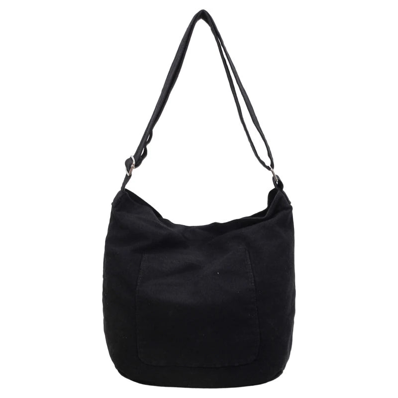 Retro Canvas Crossbody Bag – Large Capacity Shoulder Bag
