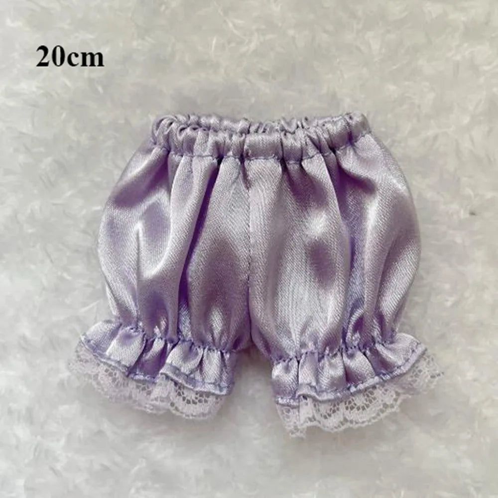 Shiny Lace Shorts for 15/20cm Cotton Dolls | DIY Doll Clothes