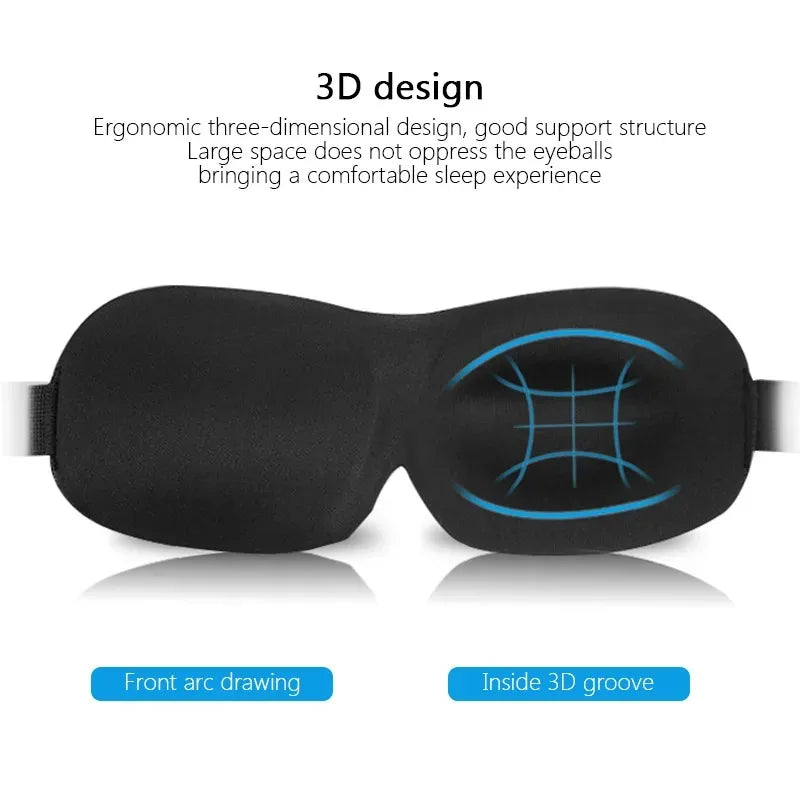 Nixie 3D Blackout Sleep Mask – Travel Eye Cover for All Sleepers Sleep Eye Mask Nixie