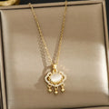 Gold Plated Lock Pendant Stainless Steel Necklace | Nixie