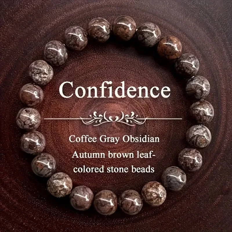 Natural Stone Bead Bracelet – Amethyst, Agate & Tiger Eye