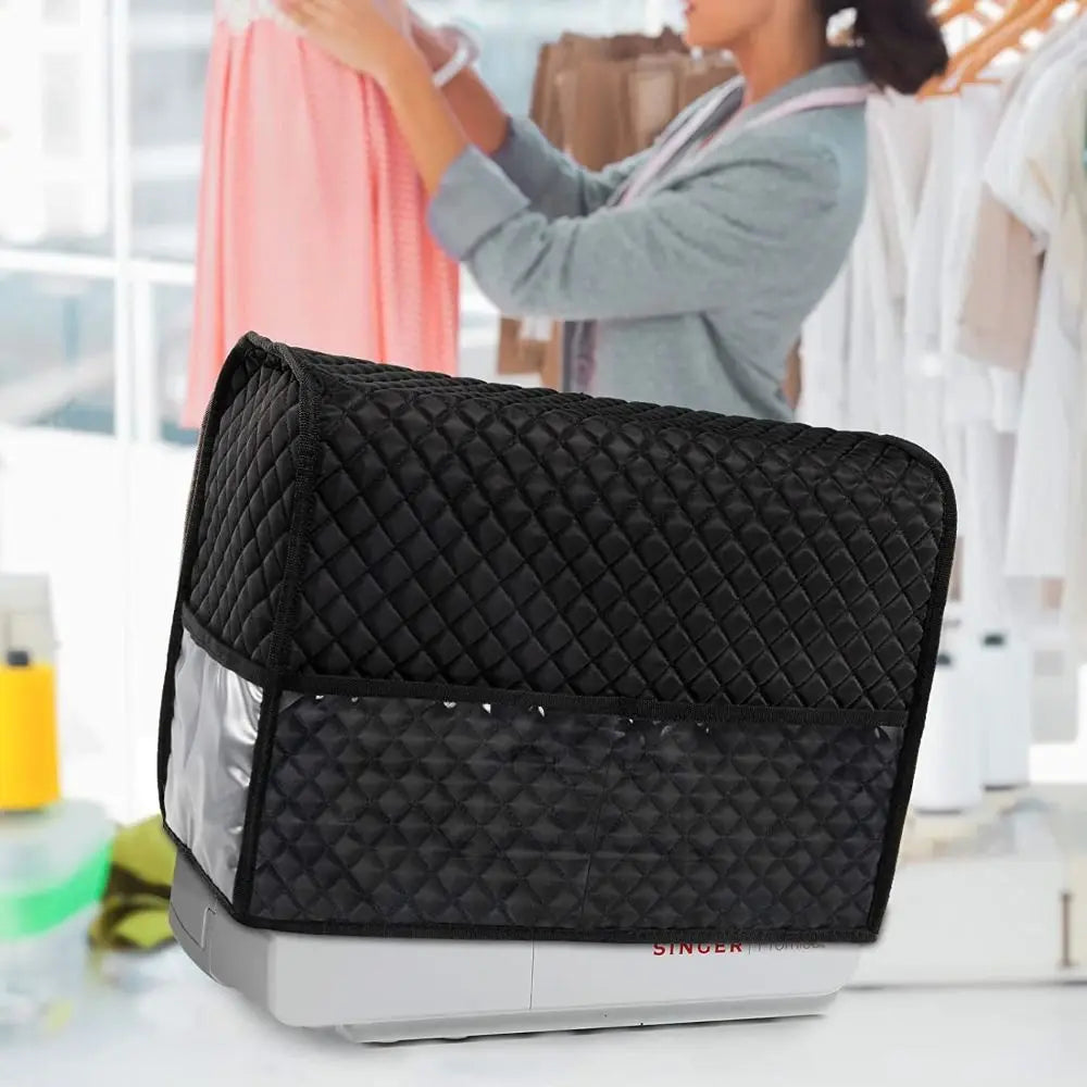 Waterproof Sewing Machine Cover with Storage Pockets – PVC