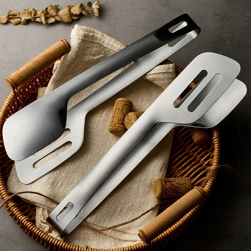 Stainless Steel BBQ Food Clip Kitchen Tongs for Grilling Kitchen Tongs Nixie