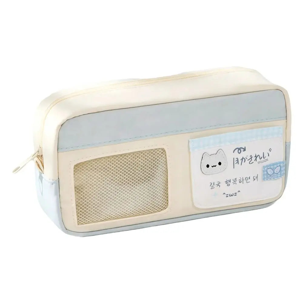 Aesthetic Ita Pencil Case – Large Capacity Multi-Layer Pen Bag Pencil Case Nixie