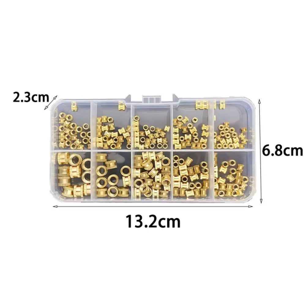 220Pcs Brass Heat Set Insert Nuts M2-M6 for 3D Printing
