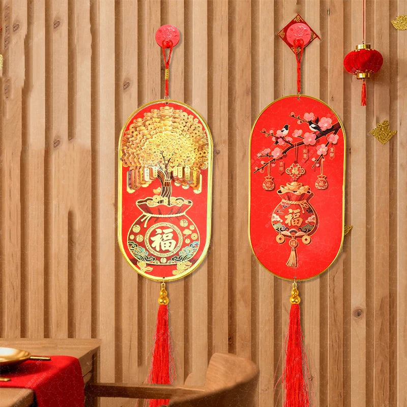 3D Money Tree Golden Gourd Pendant – Lunar New Year Ornament