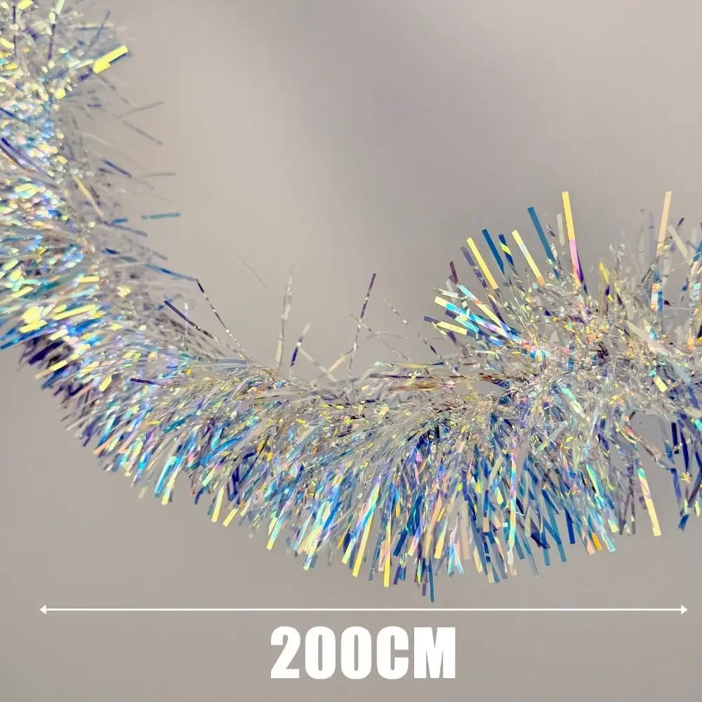 Christmas Glitter Tinsel Ribbon Garland Strip 2M – DIY Decor