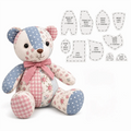 15" Memory Bear Sewing Template Set – 10-Pc Plastic Rulers