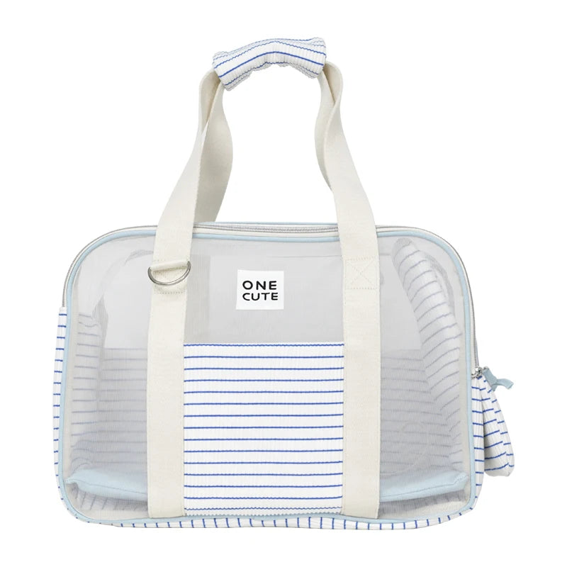 Transparent Window Pet Carrier Bag – Small Dogs & Cats Travel Pet Carrier Bag Nixie Blue M