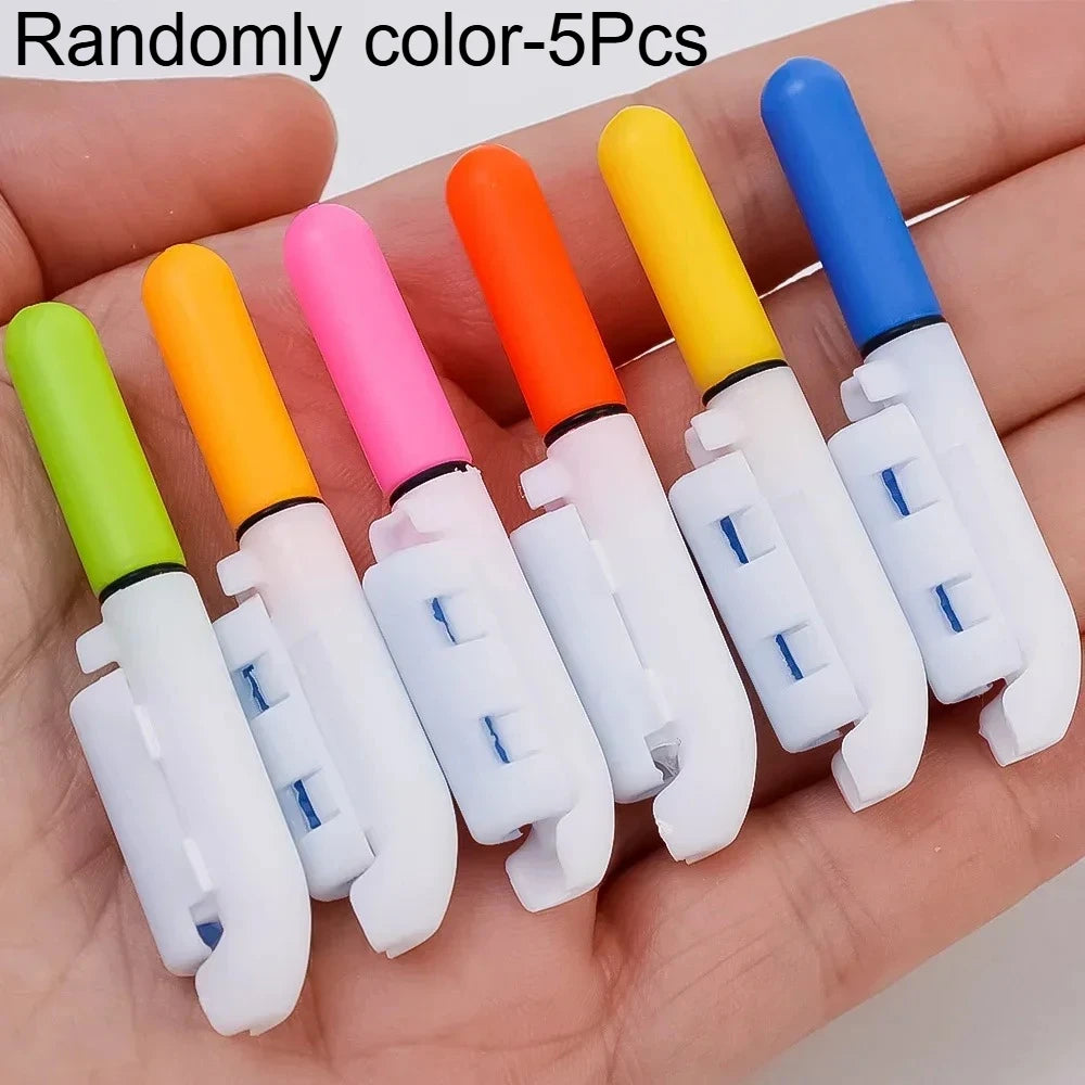 LED Fishing Rod Light Sticks – Waterproof Night Fishing Glow Fishing Rod Light Nixie Randomly color-5Pcs No CR425 Batteries