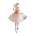 Angel Girl Doll Christmas Ornament – Pink & White Hanging Decor Christmas Ornament Nixie 2-b