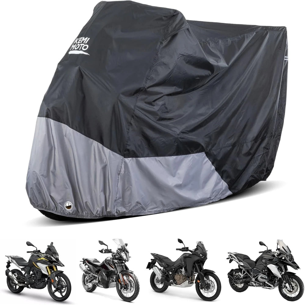 Adventure Motorcycle Cover – Waterproof, UV-Proof | R1250GS, Ténéré 700 Motorcycle Cover Nixie Black