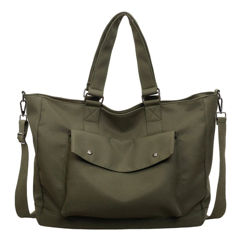 Nylon Tote Bag Large Capacity Shoulder & Crossbody Purse
