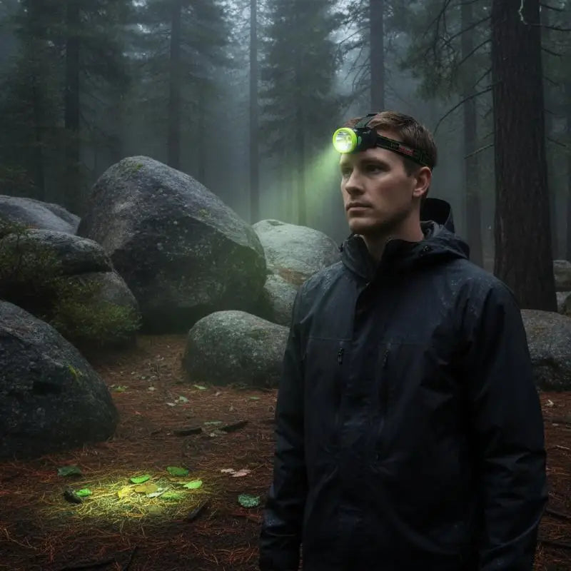 80W LED Rechargeable Headlamp – Long Range Head Torch LED Headlamp Nixie