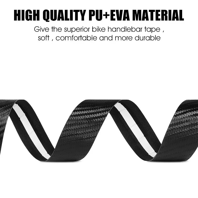 Carbon Fiber PU Road Bike Handlebar Tape – Anti-Slip Bar Wrap Bicycle Handlebar Tape Nixie