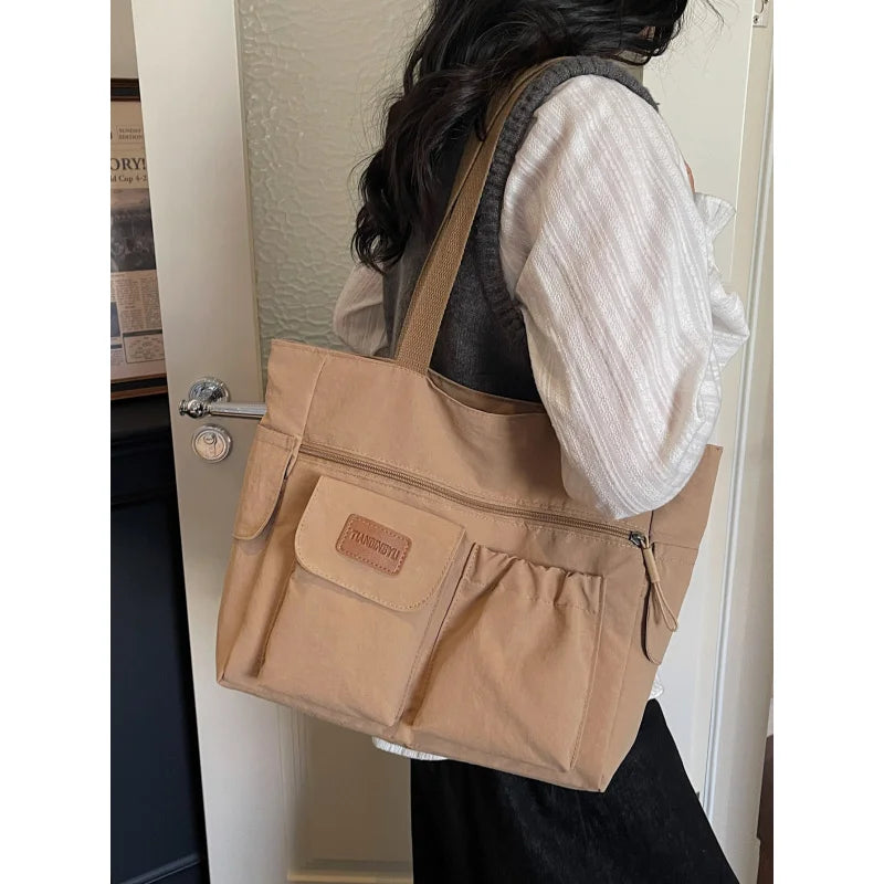 Nixie Large Nylon Tote Bag – Women's Casual Shoulder Bag Women's Tote Bag Nixie