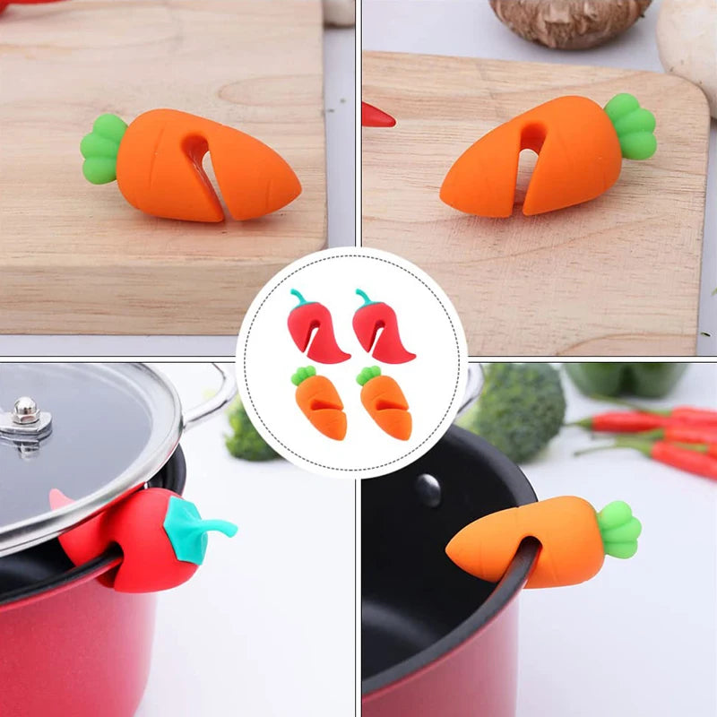 Silicone Pot Lid Lifter Anti-Spill Holder | Cute Kitchen Gadget Pot Lid Lifter Nixie