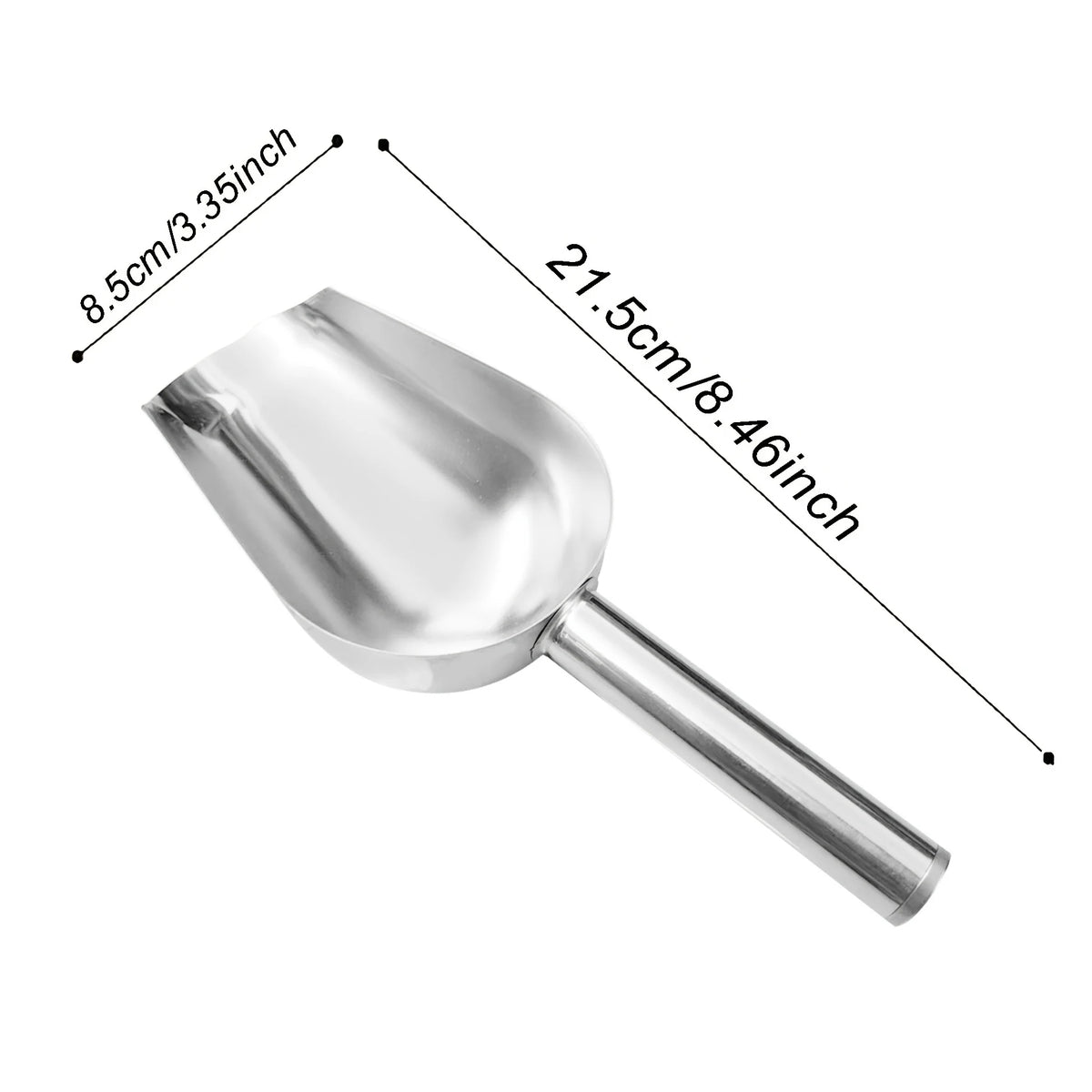 3-Piece Stainless Steel Scoop Set – Rustproof Ice & Food Shovel Kitchen Scoop Set Nixie