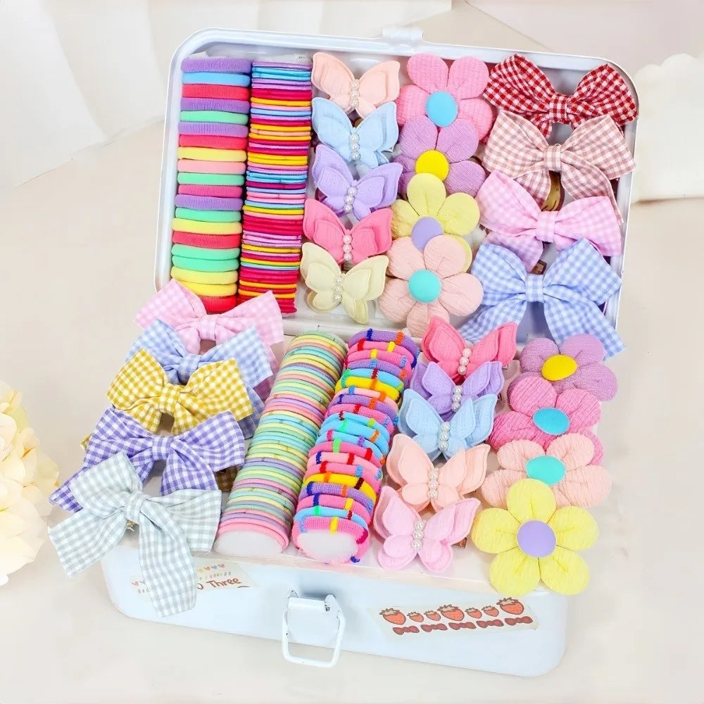 Girls Hair Accessories Set – Bow & Flower Clips for Kids Girls Hair Accessories Nixie