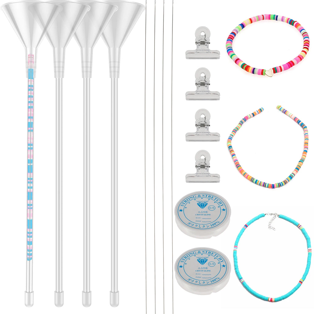 Clay Bead Beading Funnel Kit – Needles, Clips & Wire Included
