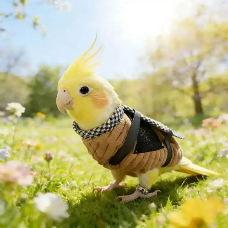 Anti-Escape Parrot Vest Carrier – Breathable Bird Harness S–XL Bird Vest Carrier Nixie