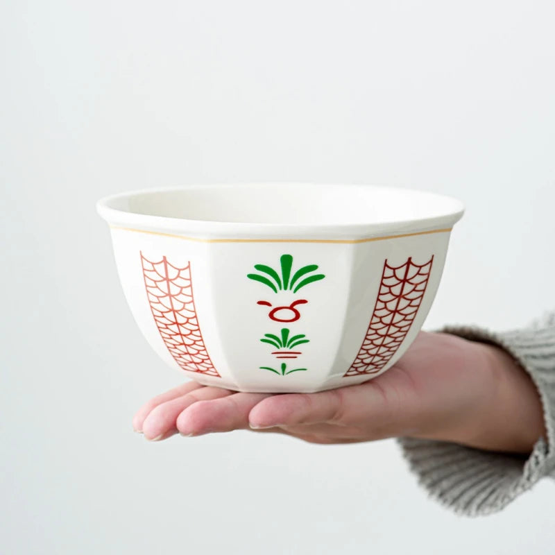 6-Inch Arabic Ceramic Dessert Bowl | Microwave Safe 700ml Ceramic Dessert Bowl Nixie