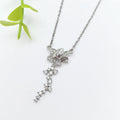 Gold Flower Pendant Necklace for Women | Stainless Steel Chain Pendant Necklace Nixie XL1200-125