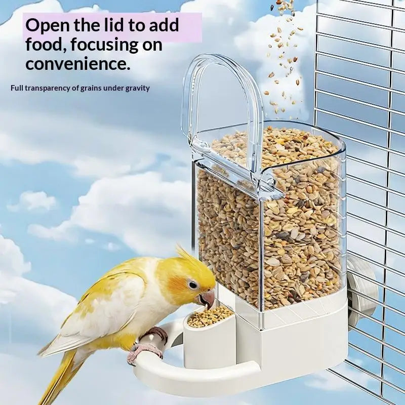 Automatic Bird Water Drinker & Feeder – Parrot Canary Finch Bird Feeder Waterer Nixie