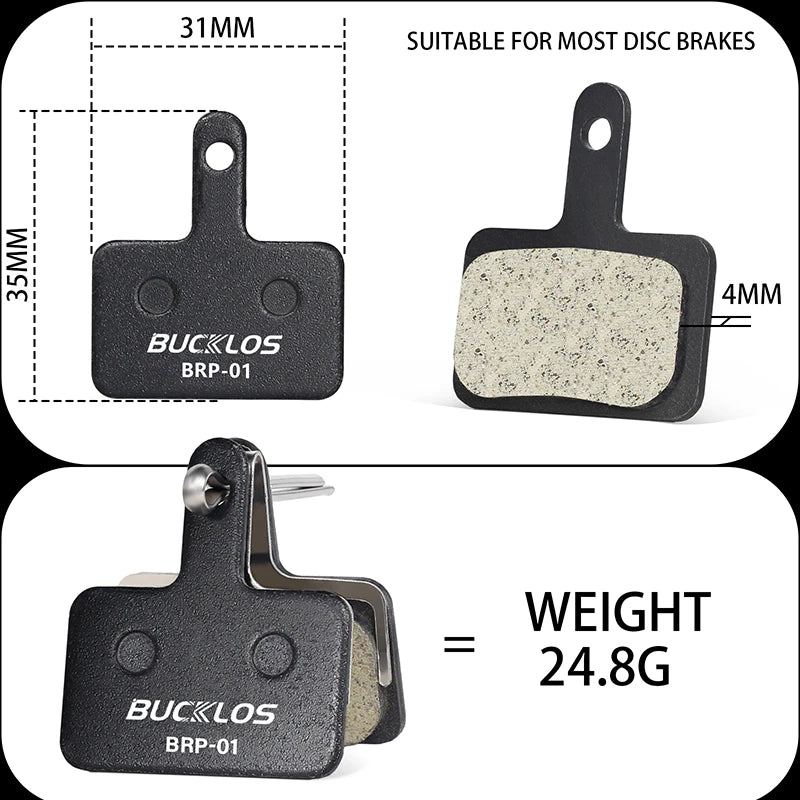 BUCKLOS MTB Hydraulic Disc Brake Pads – B01S MT200 Fit Disc Brake Pads Nixie
