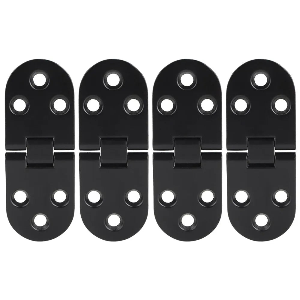 4-Pack Zinc Alloy Flip Top Folding Table Hinges Black 80×30mm Furniture Hinge Nixie a
