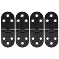 4-Pack Zinc Alloy Flip Top Folding Table Hinges Black 80×30mm Furniture Hinge Nixie a