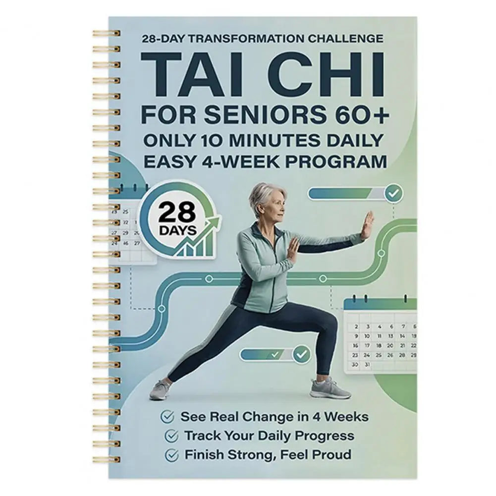 28-Day Tai Chi Practice Planner for Seniors & Beginners