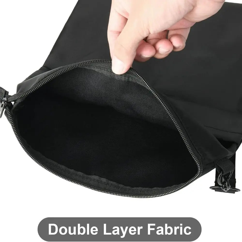 Zipper Book Sleeve – Water-Resistant Portable Book Cover Black
