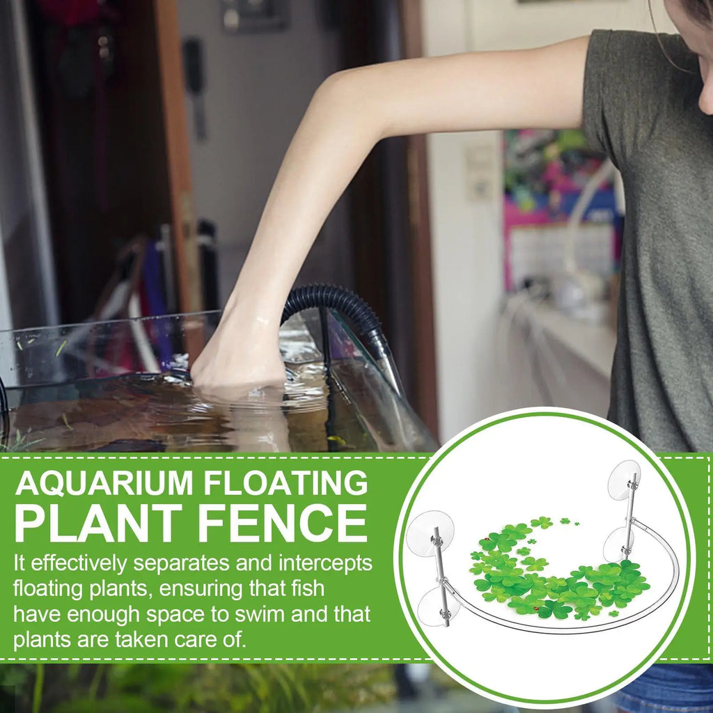 Aquarium Floating Plant Corral – Fish Tank Feeder Ring & Fence Aquarium Plant Corral Nixie