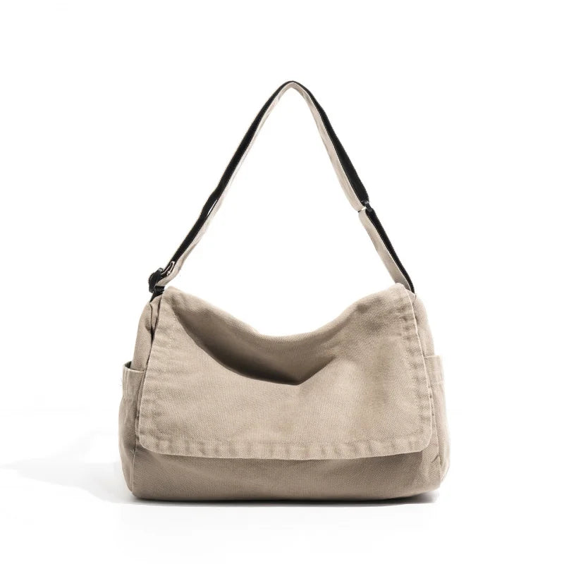 Women's Washed Canvas Crossbody Bag – Boho Large Tote
