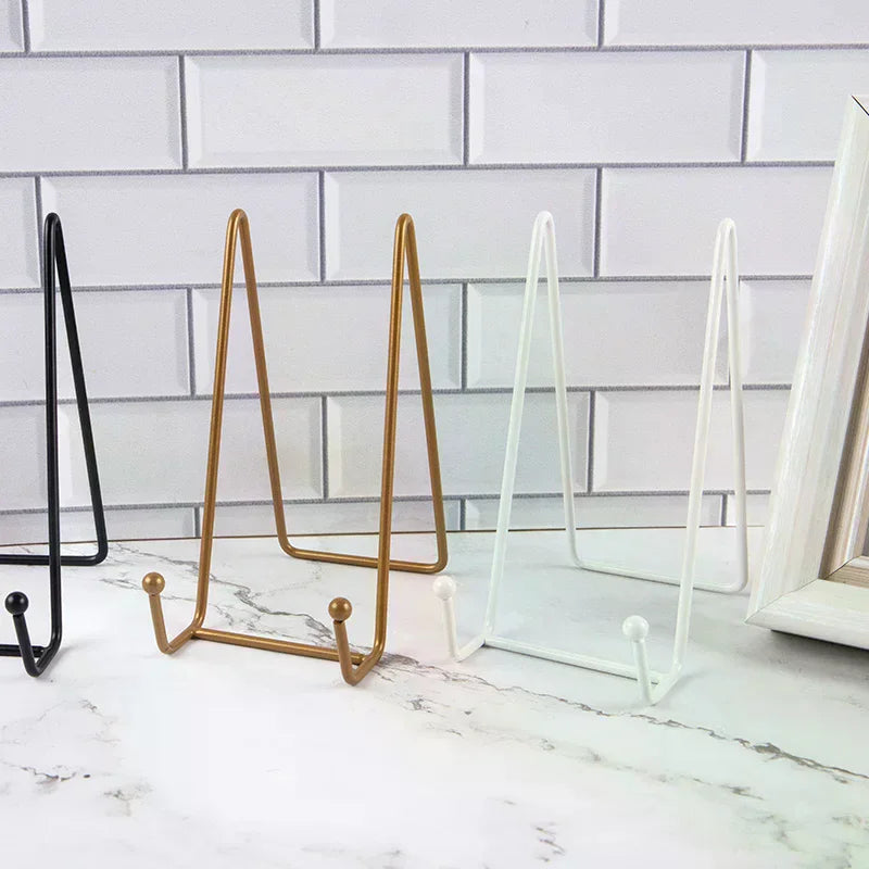 Iron Art Display Stand – Plate, Book, Photo & Magazine Holder Decorative Display Stand Nixie