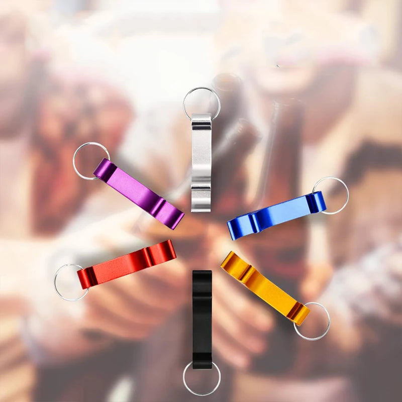 Mini Metal Bottle Opener Keychain – 9 Colors, Portable Bottle Opener Keychain Nixie